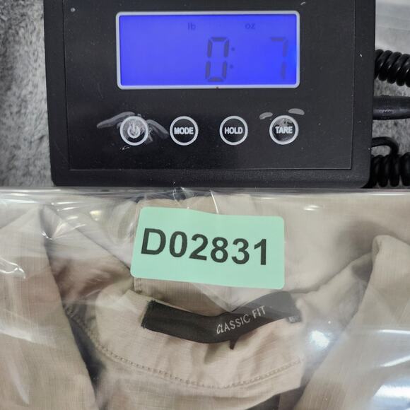 Eddie Bauer Shirt Mens L Beige Cotton Classic Fit Short Sleeve Button Down - Picture 9 of 9